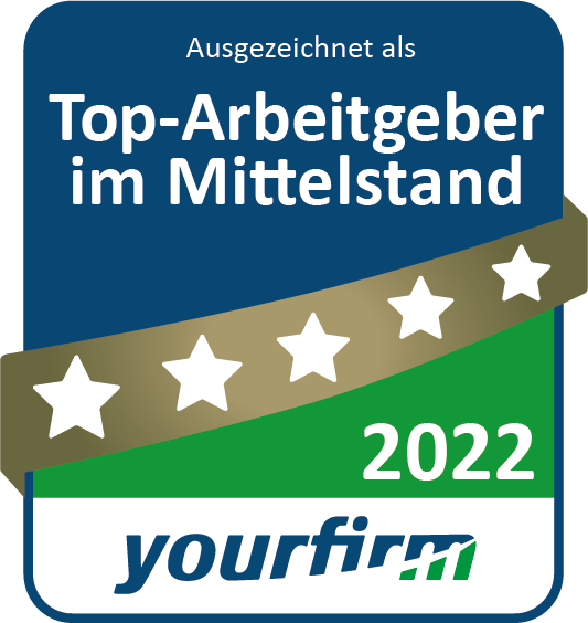 farbiges Logo Siegel Top-Arbeitgeber 2022